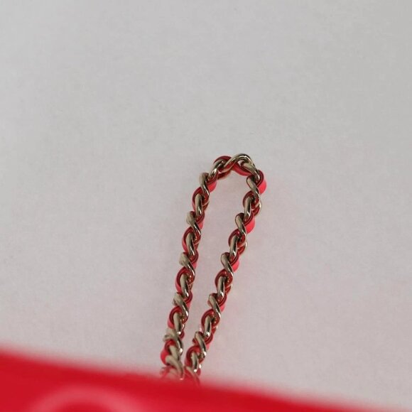 CHANEL Matelasse Vanity Pouch Enamel Pink Gold CC Auth - Picture 10 of 16